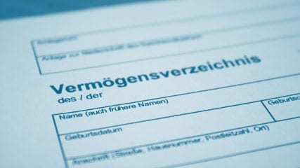 verzeichnis Vermögensauskunft Gerichtsvollzieher
